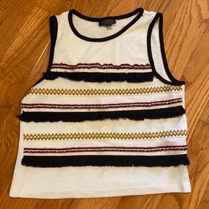 Topshop fringe tank